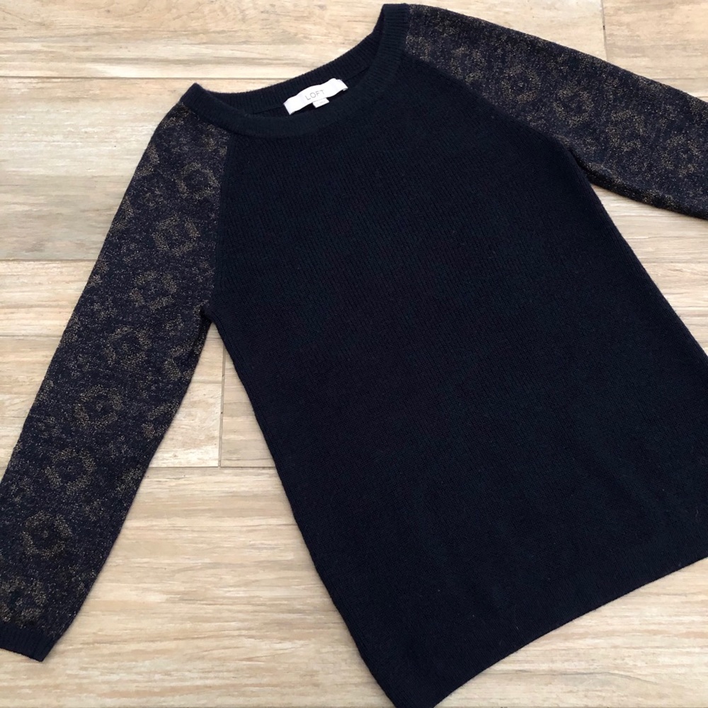 Loft Navy Pullover Sweater Size Small